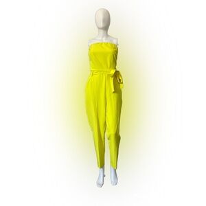 NWT Strapless Yellow NY&Co Jumpsuit